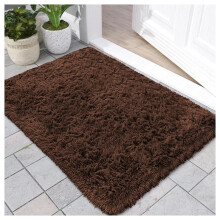 (BROWN, 50X80 CM) Extra Large Rugs Fluffy Shaggy Living Room Rug