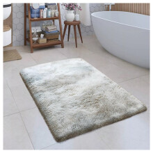 (LIGHT GREY- TYE DYE, 50X80 CM) Extra Large Rugs Fluffy Shaggy Living Room Rug