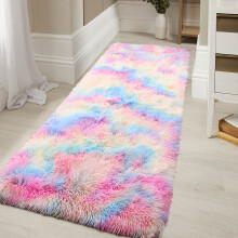 (RAINBOW, 80X150 CM) Extra Large Rugs Fluffy Shaggy Living Room Rug