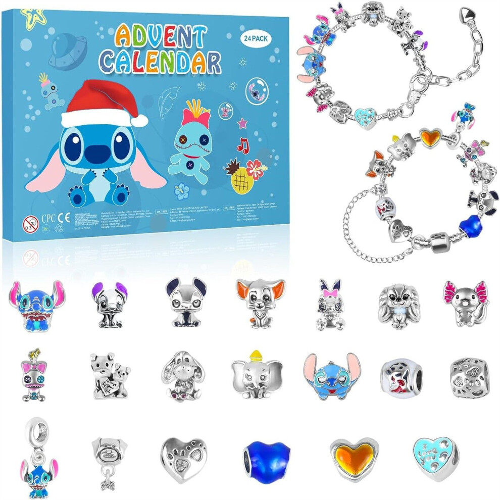 Christmas Lilo & Stitch 24 Days Countdown Advent Calendar Surprise Gift