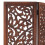 VidaXL vidaXL Solid Mango Wood Hand Carved 3-Panel Room Divider Brown Privacy Screens 2