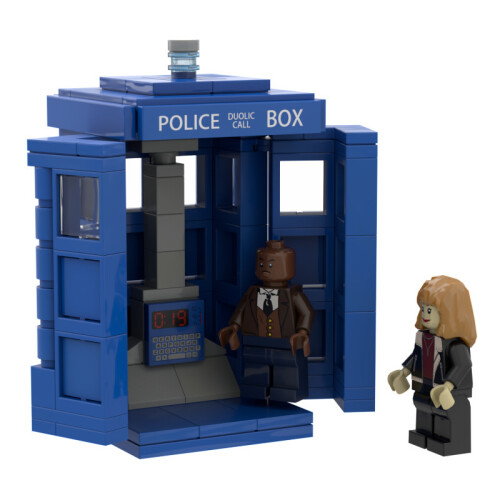 Doctor Who Tardis Building Blocks Set Toy Model Puzzle Interactive Play Learning