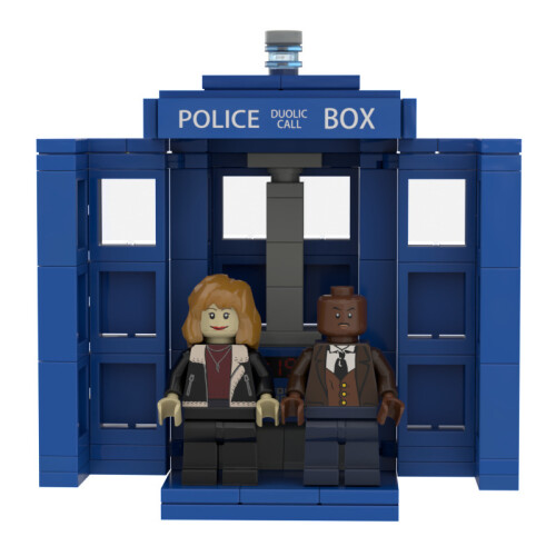 Doctor Who Tardis Building Blocks Set Toy Model Puzzle Interactive Play Learning 2