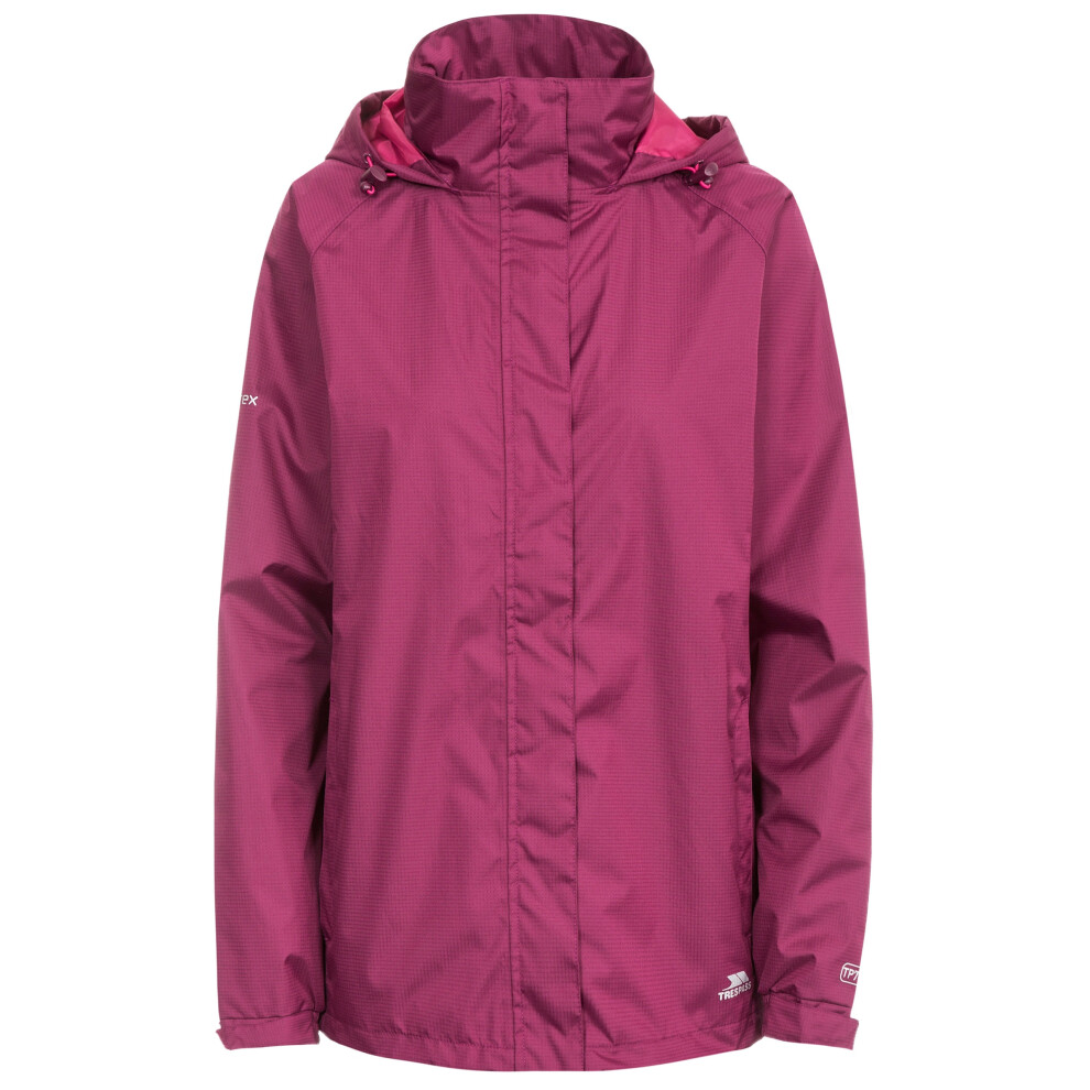 (6, Grape Wine) Trespass Womens Waterproof Jacket Ladies Lanna II