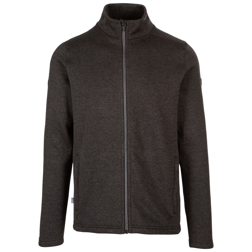 (XXS, Dark Grey Marl) Trespass Mens Fleece Full Zip Recycled Marl Rundel