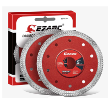 EZARC 125mm 22.2 bore thin tile cutting diamond disc mesh segment fast cut 2pack