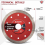 EZARC 125mm 22.2 bore thin tile cutting diamond disc mesh segment fast cut 2pack 2