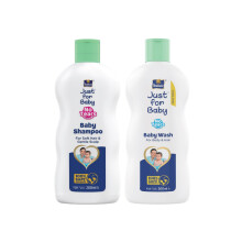 Parachute Just for Baby Shampoo 200ml (Pack of 2) - Gentle & Tear-Free Formula for Soft, Healthy Hair