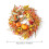 Living And Home Halloween Artificial Pumpkin Maple Leaves Wreath 6