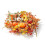 Living And Home Halloween Artificial Pumpkin Maple Leaves Wreath 5