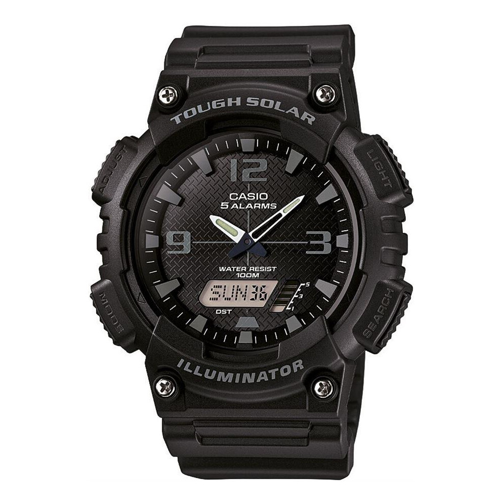 Casio AQ-S810W-1A2VDF Tough Solar Analog-Digital Black Resin Men's Watch