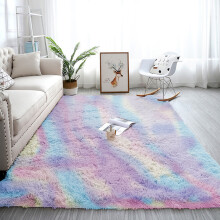 (160cm x 230cm (5ft 4" x 7ft 8"), Rainbow) Extra Large Rug Soft Shaggy Living Room Carpet Mat