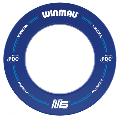 winmau Winmau PDC Blade 6 Dartboard Set With Darts and Blue Surround 2