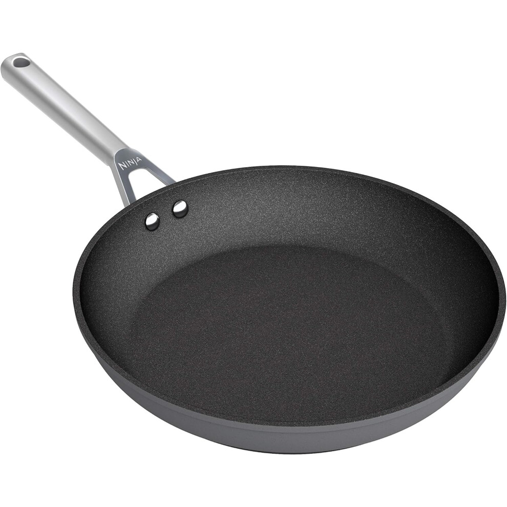 Ninja ZEROSTICK Premium Cookware 20cm Frying Pan, Long Lasting Cast Stainless Steel Handle, Grey C30020UK