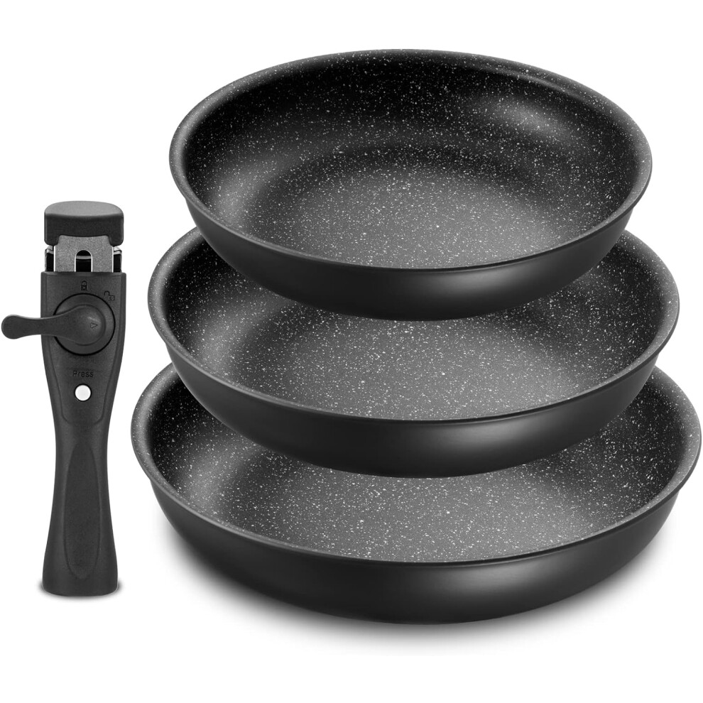 Fadware Non Stick Frying Pan with Removable Handle, Non Stick Frying Pan Set for Induction Hobs, 4 Pieces Frying Pan Set for All Hobs-image-OPC-PFCNXGH-NEW