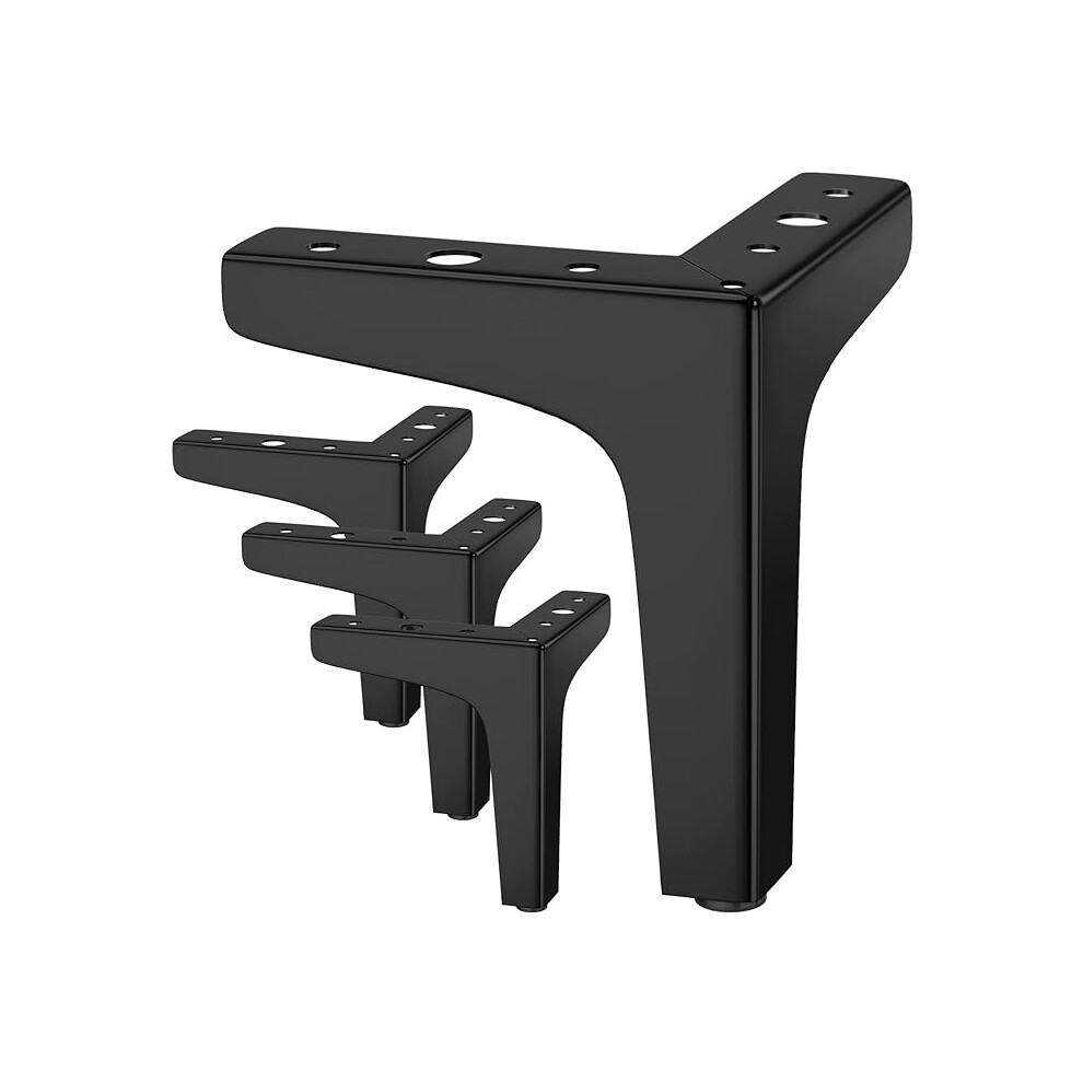Set Of 4 Furniture Legs Up To 800Kg, 13Cm Modern Metal Triangular Table Legs, Hairpin Furniture Legs For Cabinets, Sofa With 16 Screws And 4 Foot Prot 7334477992692