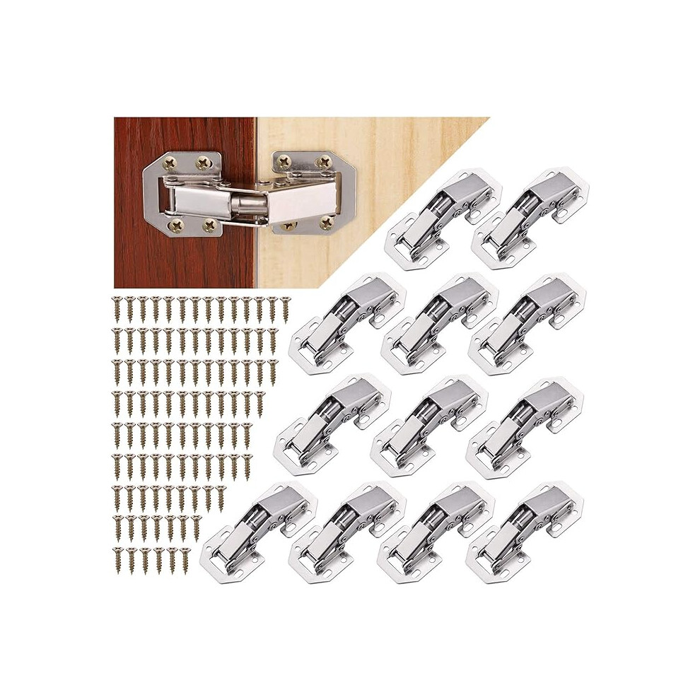 90 Degree Cupboard Door Hinges With Screws, Soft Close Hinges, Invisible Cupboard Hinges, Wardrobe Hinges Dresser Hinges For Kitchen Door Cabinets 12 7334477992845