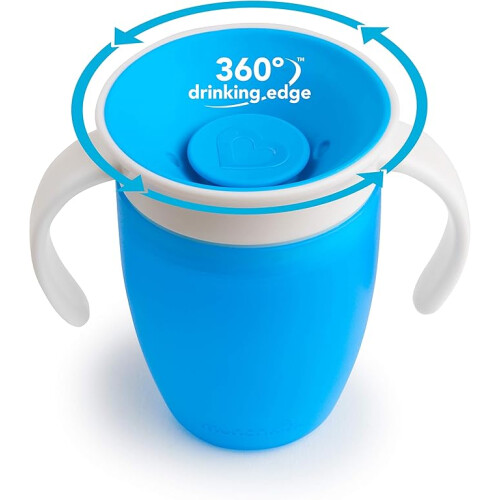 360? leerbeker - groen/blauw - 207 ml , set van 2 2