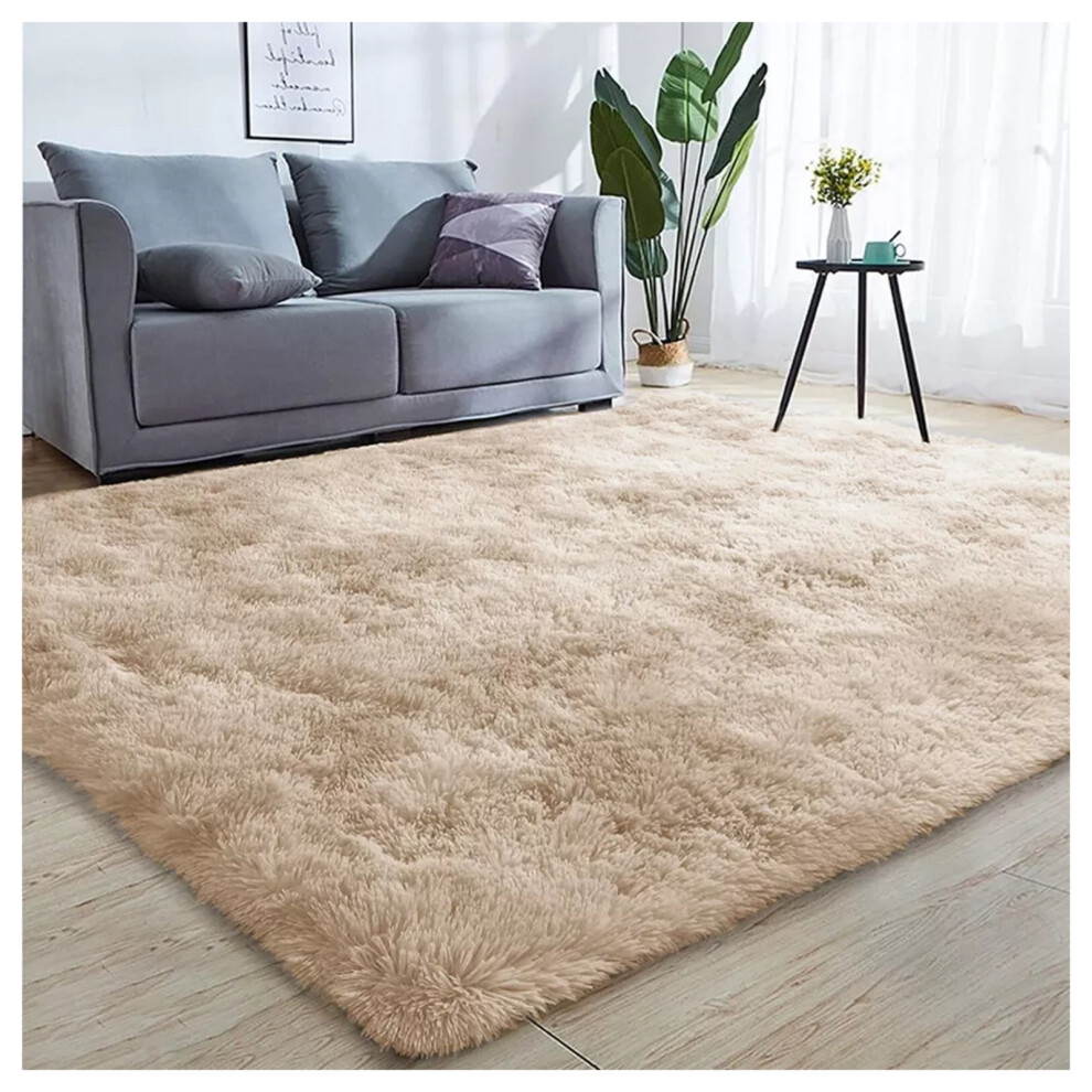 (Beige, 120 x 170 cm) Non-Slip Runner Rugs Bedroom Living Room Door Mats