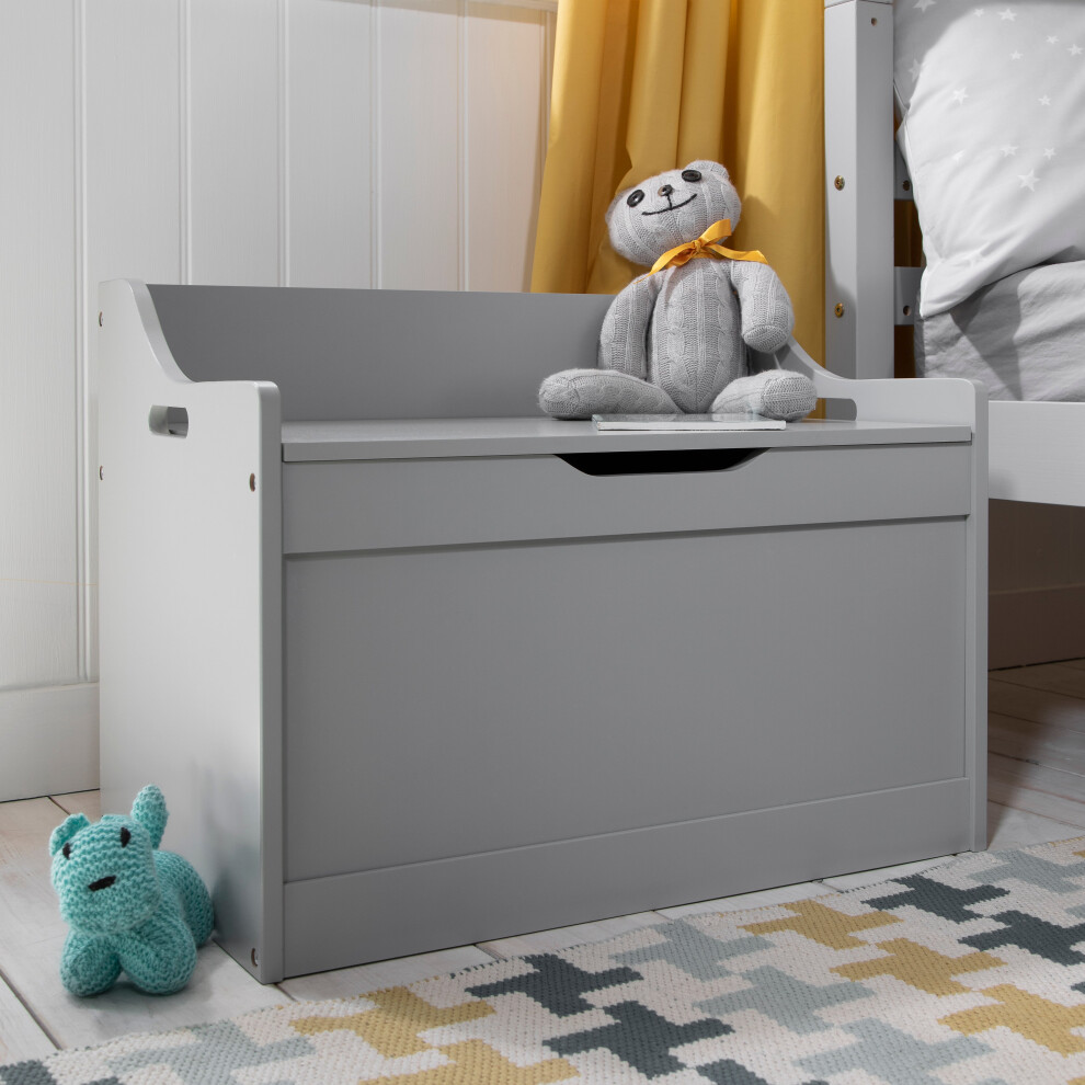 Lola Toy Box Toy Storage Organiser in Silk Grey