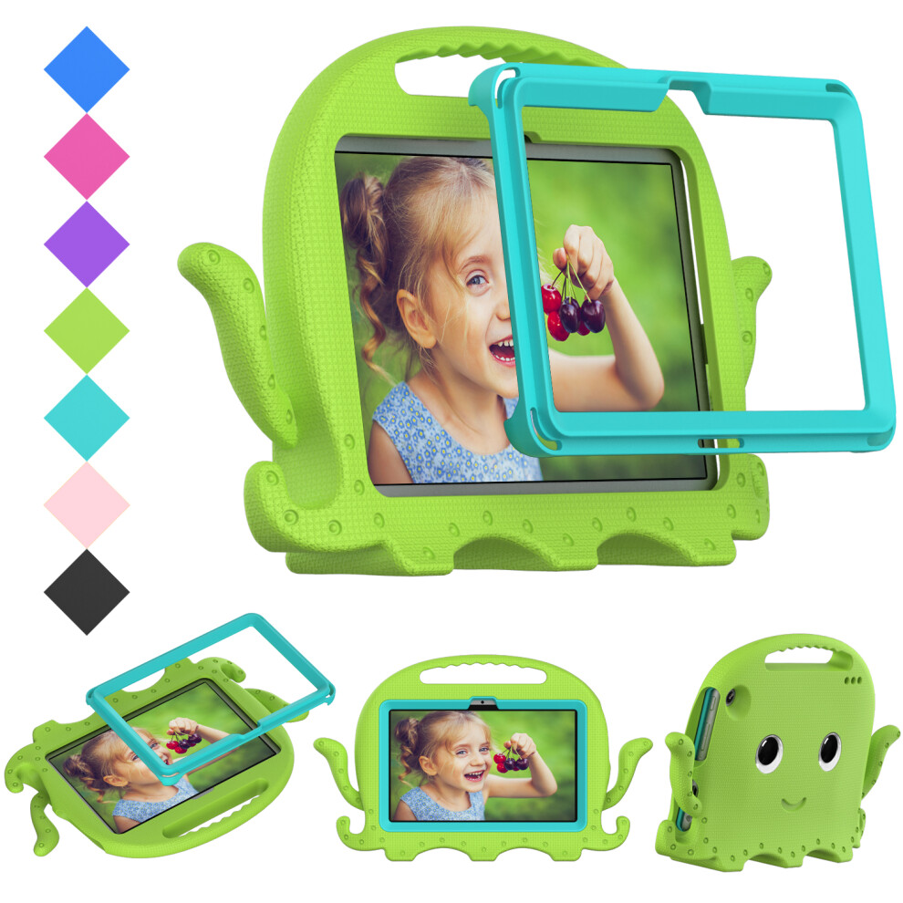 (For Amazon Kindle Fire HD7 2022, Green) Kids Safe Anti-fall Protective Cover For Amazon Kindle Fire HD7 2022