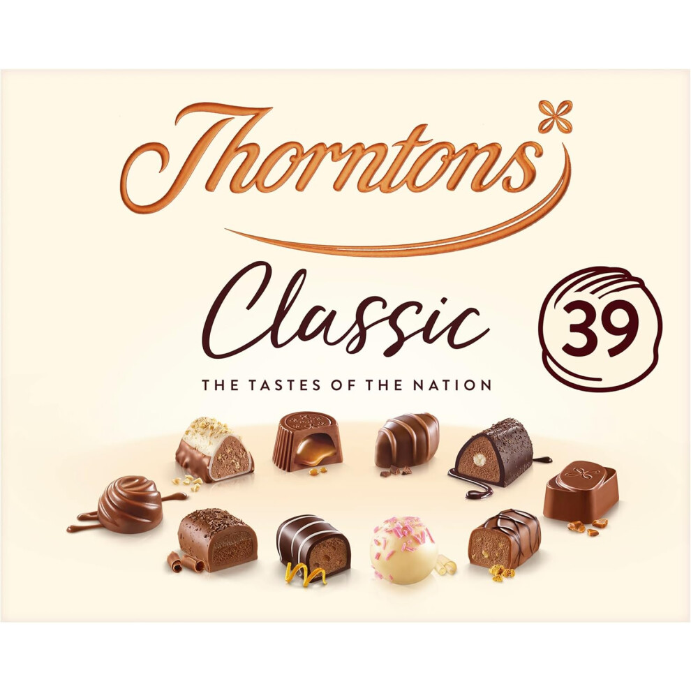 Thorntons Classic Collection Chocolate Hamper Gift Box Christmas Chocolate Gift Celebration  Assorted Milk White and Dark Chocolates Pack of 1 x 449g