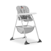 Hauck Sit N Fold Highchair Compact Folding Lightweight Suitable - Grey