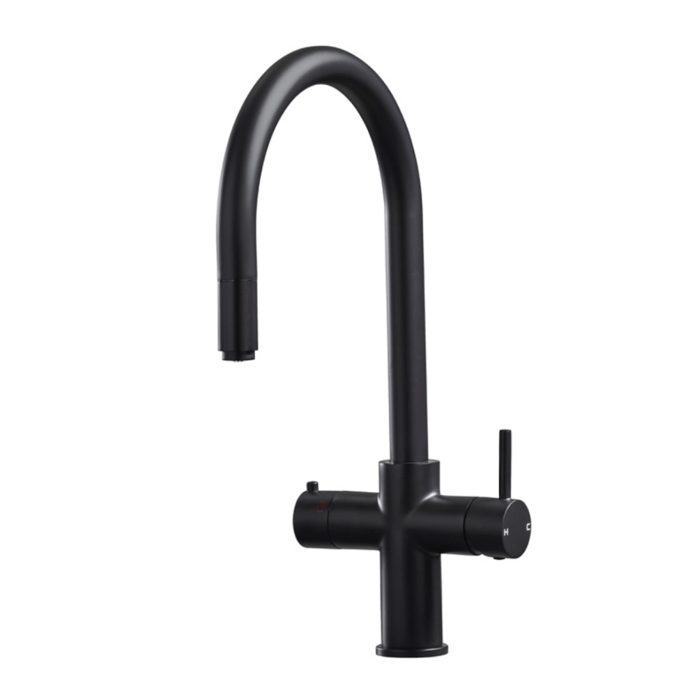 SIA BWT33BL Black 3-in-1 Instant Boiling Water Tap With Tank & Filter