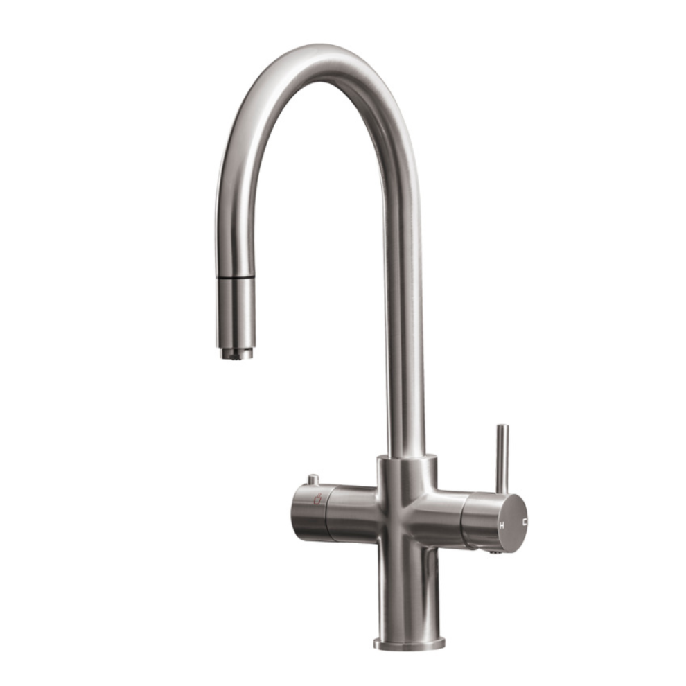 SIA BWT33NI Brushed Nickel 3-in-1 Instant Boiling Water Tap With Tank & Filter