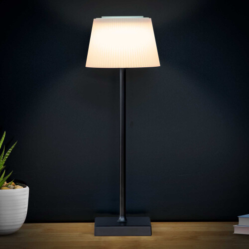Dellonda Dellonda Rechargeable Table Lamp with RGB Colours - Black Frame
