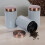 RLS Goose Grey Set of  3 Tea Coffee SugaR Storage Container Copper 7