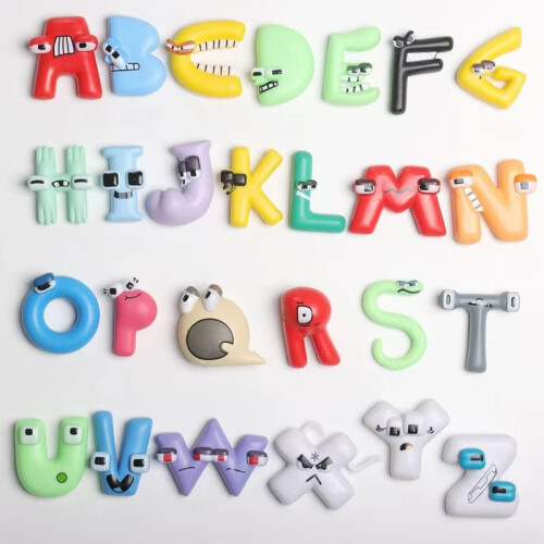 Lore 26 Alphabet Designs Action Figure Model Toys Anime Cartoon Doll Kids Gift
