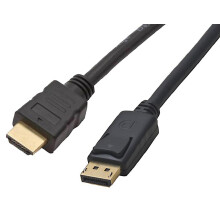 AV STAR - DisplayPort Male to HDMI Male Lead, 0.5m Black