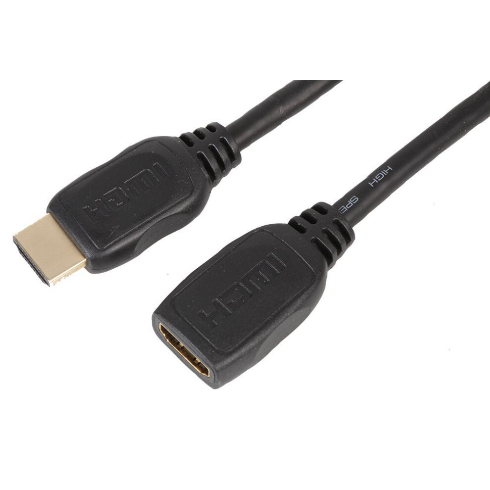 Pro Signal High Speed 4K Hdmi Extension Lead, Male To Female, Plated 0.5M Gold 5051259200579
