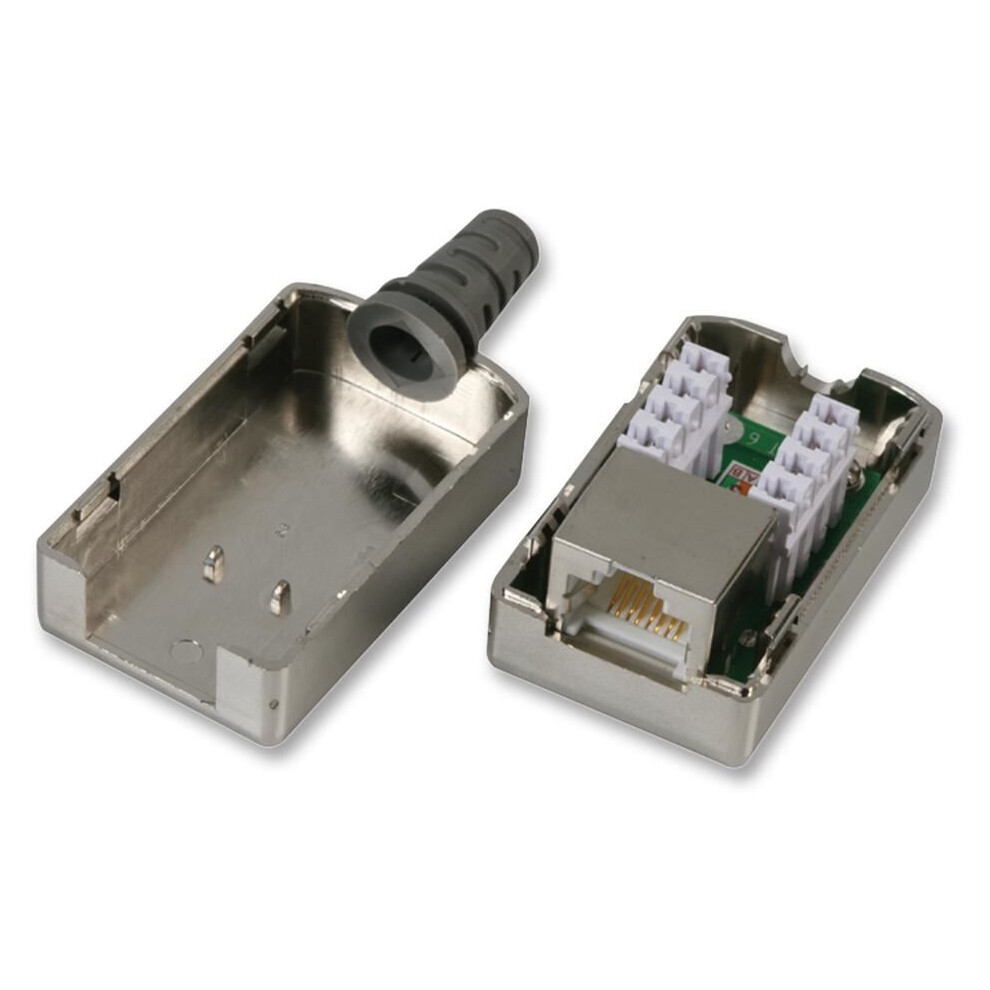 Tuk - Cat6 Shielded Inline Rj45 Socket, Silver 5055386505033