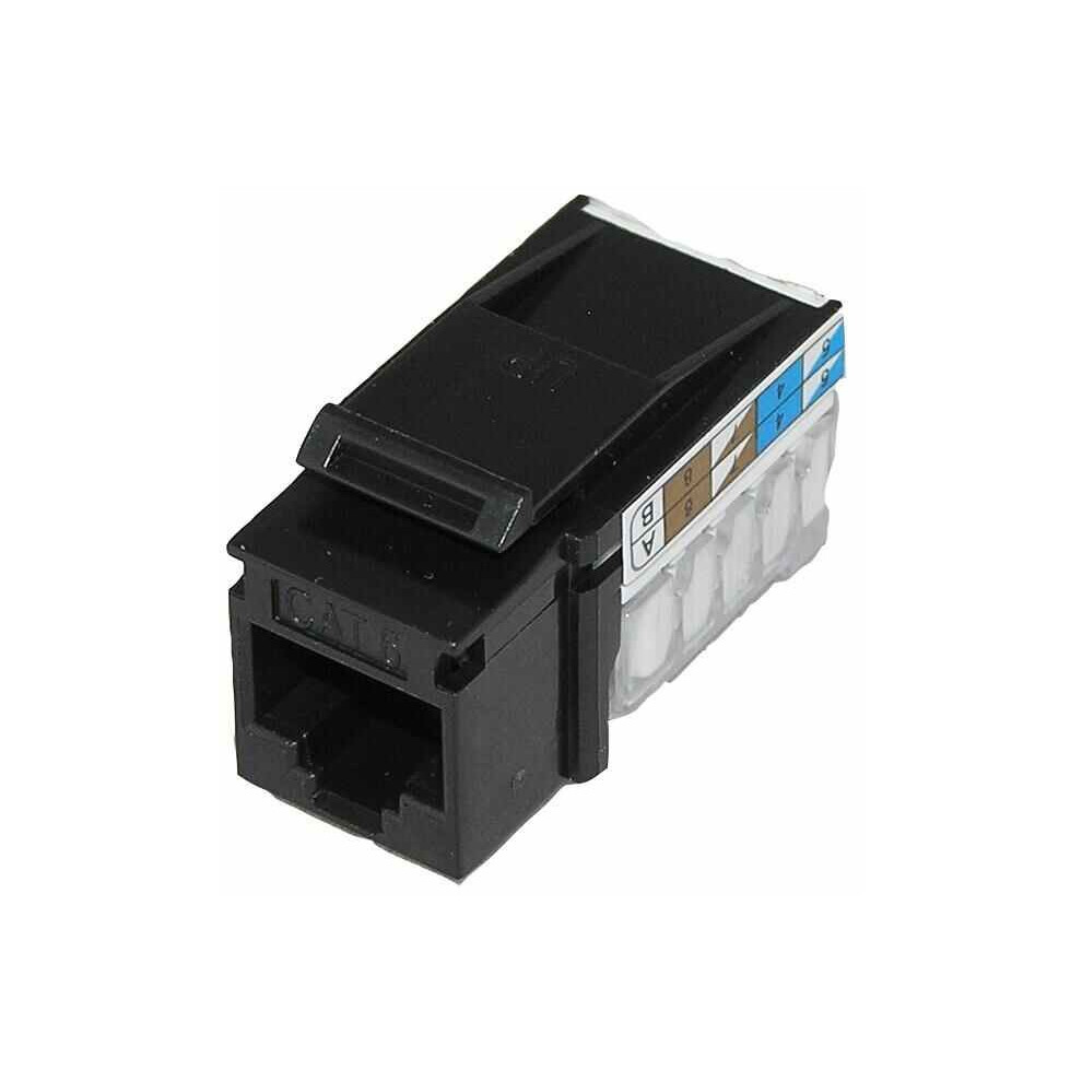 Tuk - Cat6 Component Level Keystone Socket, Black 5055386503473