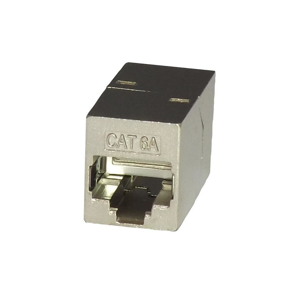 Tuk - Cat6a Shielded Inline Coupler, Silver 5055386505101