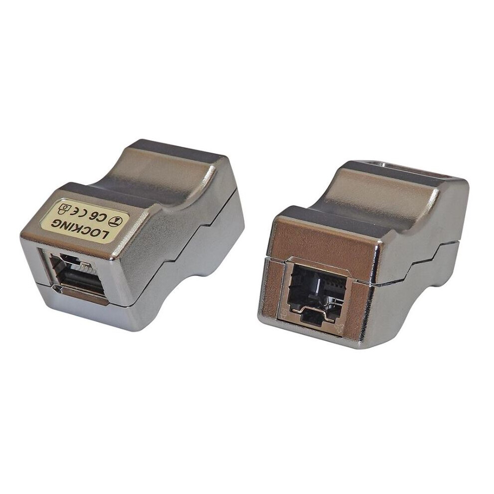 Tuk Tuk Chai Silver Tuk - Lokjac Cat6 Shielded Locking Inline Coupler,