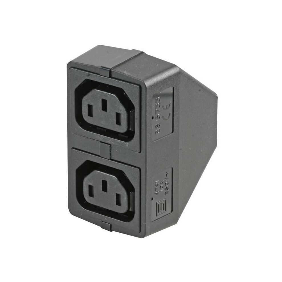 Schurter - Shuttered Iec Twinbloc Adaptor 3561214112837