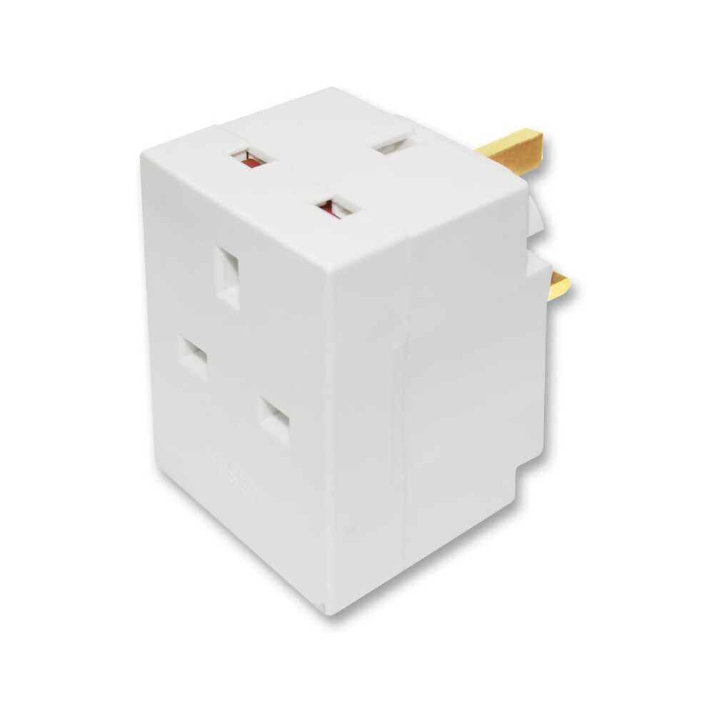 Masterplug - 3 Way Fused Mains Adaptor 5015056353067