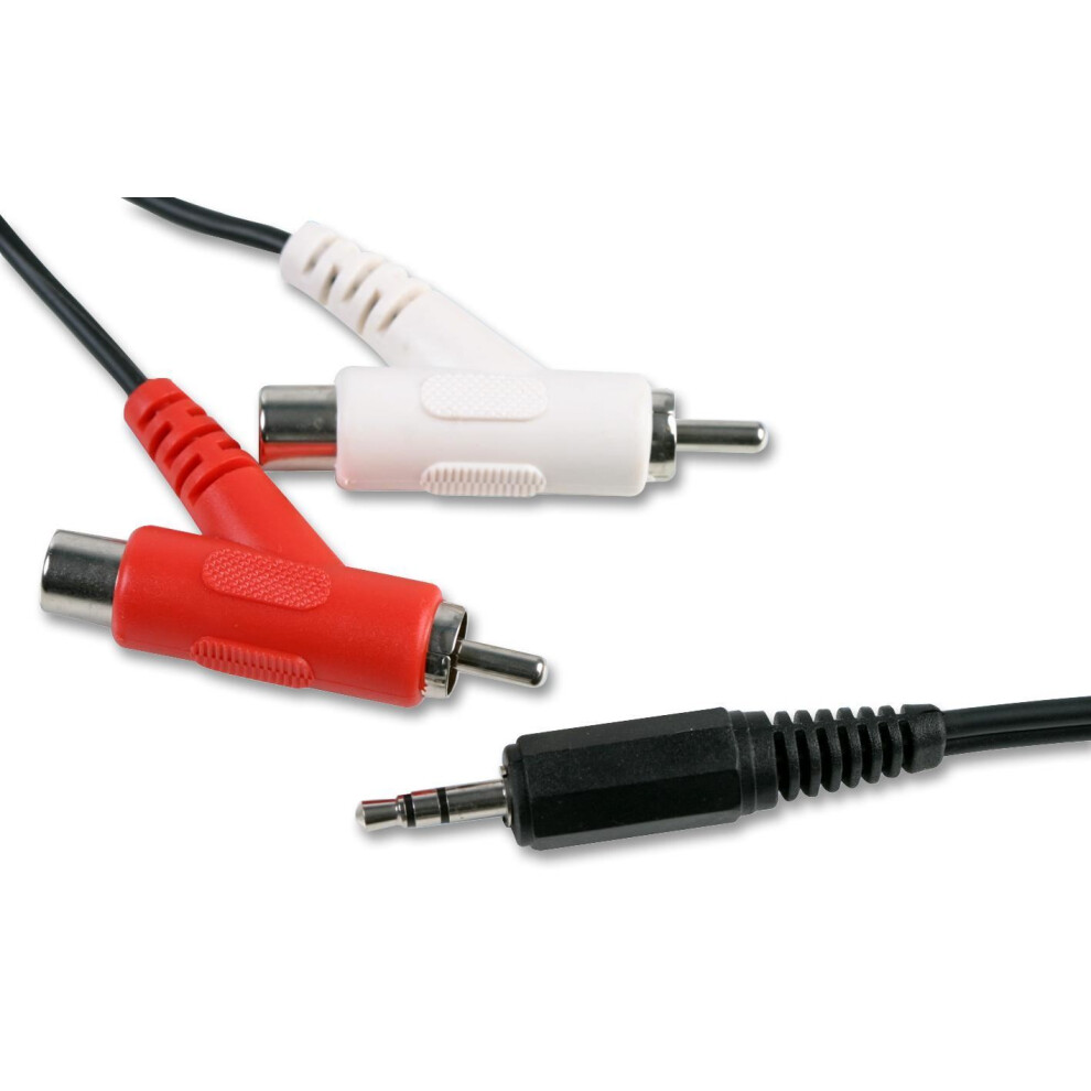 Pro Signal - 3.5Mm Stereo Jack Plug To 2X Stackable Phono (Rca) Plugs Lead, 3M 642610981302