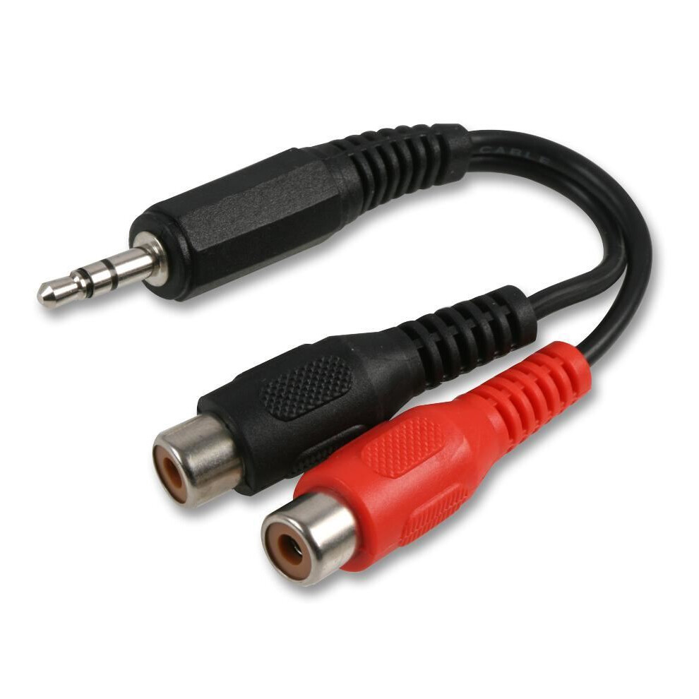 Pro Signal - 3.5Mm Stereo Jack Plug To 2X Phono (Rca) Sockets Adaptor Lead 5051259029637