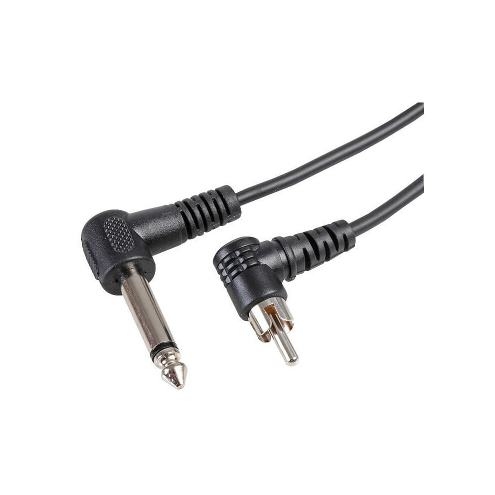 Pro Signal - 6.35Mm (1/4") Mono Jack Plug To Phono (Rca) Plug Lead, 1M Black 8800202345709