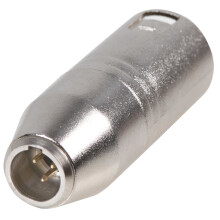 PRO SIGNAL - Adaptor, XLR 3 Way Plug to 3 Pin Mini-XLR Plug