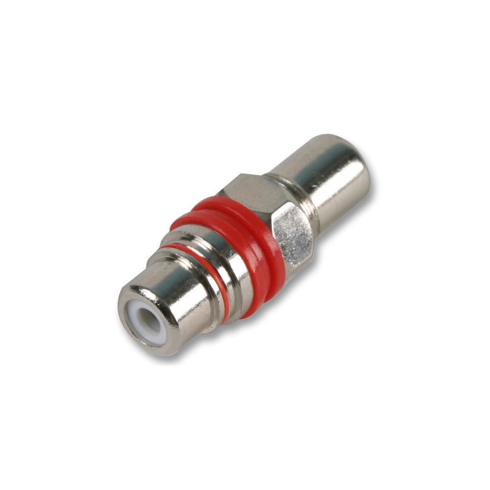 Pro Signal - Adaptor, Phono Socket To Socket, Chassis, Red 642610983238