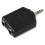 PRO SIGNAL - Adaptor, 2x 6.35mm Socket to 3.5mm Plug 1