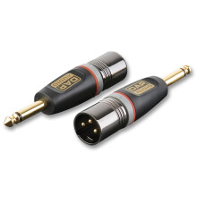 XCALIBER - 3-Pin XLR Male to 6.35mm (1/4") Mono Jack Male Adaptor