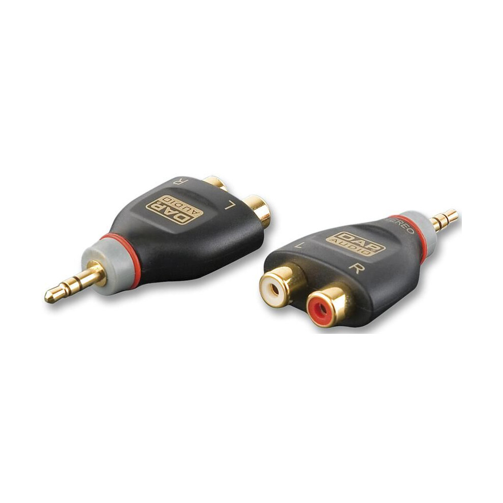 Xcaliber - 2X Phono (Rca) Female To 3.5Mm Stereo Jack Male Adaptor