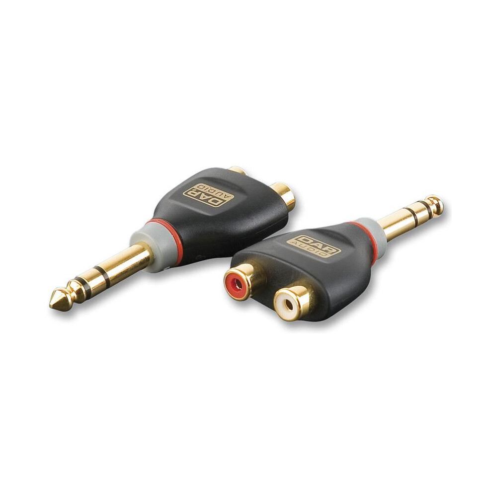 Xcaliber - 2X Phono (Rca) Female To 6.35Mm (1/4") Stereo Jack Male Adaptor 3551984142127