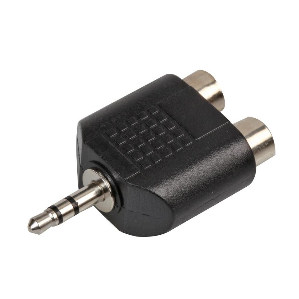 Pro Signal - 2 Phono To 3.5Mm Stereo Jack Plug Adaptor, Splitter 3561084192175